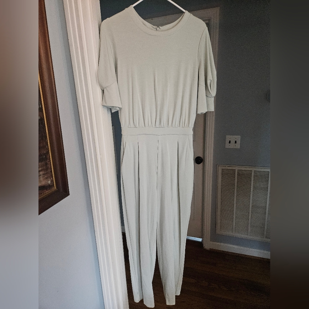 Express Mint Green Short Sleeve Jumpsuit
